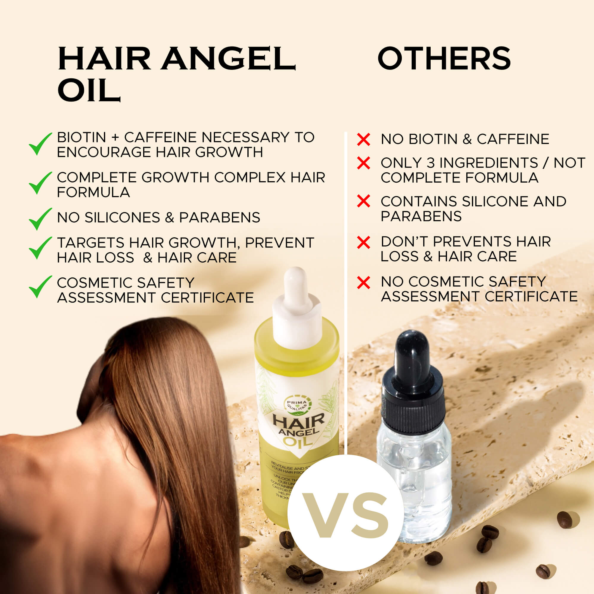 Hair Angel Oil promoting hair growth and scalp nourishment